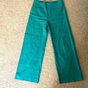 Maeve The Colette full length pants in bright green. 32 Anthropologie.